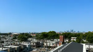 skyline view of Harrowgate Philadelphia local businesses